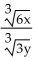 Rationalize the denominator. Assume that no radicands were formed by raising negative numbers to even powers. -  A)    B)    C)    D)   