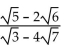Rationalize the denominator. Assume that no radicands were formed by raising negative numbers to even powers. -  A)    B)    C)    D)   