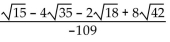 Rationalize the denominator. Assume that no radicands were formed by raising negative numbers to even powers. -  A)    B)    C)    D)   