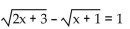 Solve. -  A)  3 B)  -3, -1 C)  No solution D)  3, -1
