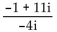 Divide and simplify to the form a + bi. -  A)    B)    C)    D)   