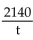 Substitute to find the value of the expression. -A train must cover a distance of 2140 miles. The velocity, in miles per hour, of the train is   where t is the time, in hours, to complete the trip. If the train completes the trip in 20 hours, what is its velocity? A)  102 mph B)  0.01 mph C)  107 mph D)  42,800 mph