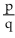 Evaluate. -  , when p = 14 and q = 2 A)  6 B)  7 C)  8 D)   