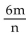Evaluate. -  , when m = 12 and n = 3 A)  24 B)  48 C)  6 D)  4