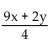 Evaluate. -  , when x = 12 and y = 20 A)  32 B)  148 C)  37 D)  29