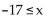 Write an inequality with the same meaning. -  A)    B)    C)    D)   