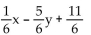   A)    B)    C)  6(x - 5y + 11)  D)   