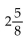 Convert to fraction notation. -  A)    B)    C)    D)   