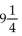 Convert to fraction notation. -9   A)    B)    C)    D)   