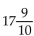 Convert to fraction notation. -  A)    B)    C)    D)   
