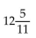 Convert to fraction notation. -  A)  22 B)    C)    D)  120