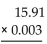 Multiply. -  A)  0.04773 B)  0.15773 C)  1.14773 D)  0.14773