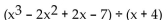 Use synthetic division to divide. -  A)    B)    C)    D)   