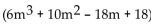 Use synthetic division to divide. -  ÷ (m + 3)  A)    B)    C)    D)   