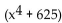 Use synthetic division to divide. -  ÷ (x - 5)  A)    B)    C)    D)   