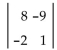 Evaluate. -  A)  10 B)  26 C)  -70 D)  -10