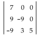 Evaluate. -  A)  -342 B)  288 C)  315 D)  -315