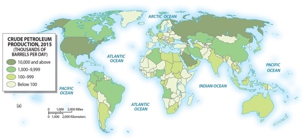 Which nation in the region has the largest reserves of natural gas?   A) Iraq B) Libya C) United Arab Emirates D) Iran E) Saudi Arabia