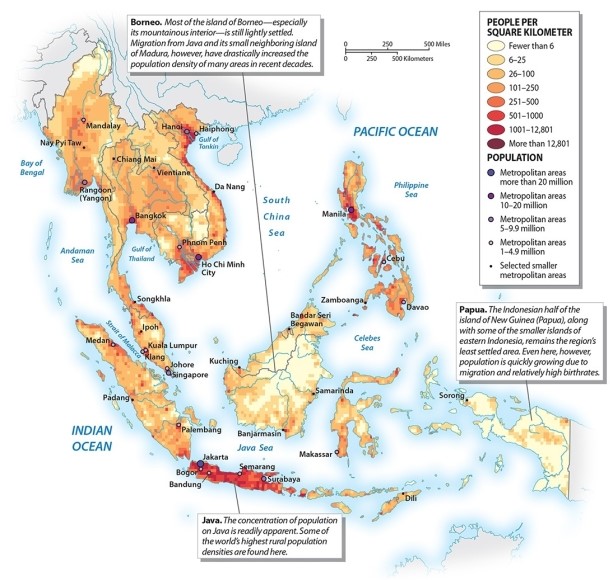 What is the most densely settled island of Indonesia?   A) Borneo B) Java C) Bali D) Luzon E) Sumatra
