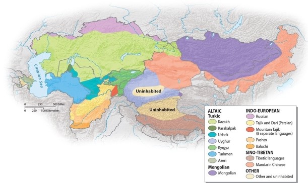 Which language of Central Asia is an Indo-European language?   A) Pashtun B) Tibetan C) Azeri D) Kirghiz E) Mongolian