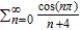 Determine whether the series   converges conditionally or absolutely, or diverges. A)  The series converges absolutely. B)  The series diverges. C)  The series converges absolutely but does not converge conditionally. D)  The series converges conditionally but does not converge absolutely.
