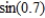 Determine the degree of the Maclaurin polynomial required for the error in the approximation of the function   to be less than 0.001. ​ A)    B)  1 C)  2 D)  7 E)  3