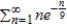 Use the Integral Test to determine the convergence or divergence of the series.   A)  converges B)  diverges C)  Integral Test inconclusive