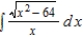 Find the indefinite integral by making the substitution   . ​   ​ A)    B)    C)    D)    E)   