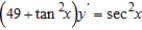 Solve the differential equation   . A)    B)    C)    D)    E)   