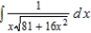 Find the indefinite integral.   A)    B)    C)    D)    E)   