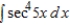 Find the indefinite integral.   A)    B)    C)    D)    E)   