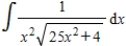 Use integration tables to find   . ​ A)    B)    C)    D)    E)   
