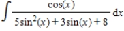 Use integration tables to find   . ​ A)    B)    C)    D)    E)   