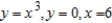 Use the disk or shell method to find the volume of the solid generated by revolving the region bounded by the graphs of the equations about the line   .   A)    B)    C)    D)    E)   