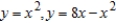 Find the volume of the solid generated by revolving the region bounded by the graphs of the equations about the given lines.     A)    B)    C)    D)    E)   