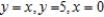 Find the volume of the solid generated by revolving the region bounded by the graphs of the equations about the line   .   A)    B)    C)    D)    E)   