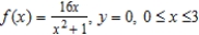 Find the area of the region bounded by the graphs of the function   . Round your answer to three decimal places. A)  36.841 B)  19.879 C)  11.090 D)  18.421 E)  39.759