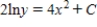 Solve the differential equation. ​   ​ A)    B)    C)    D)    E)   