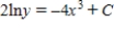 Solve the differential equation. ​   ​ A)    B)    C)    D)    E)   