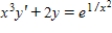 Find the particular solution of the differential equation   that satisfies the initial condition   . A)    B)    C)    D)    E)   