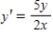 Find an equation of the graph that passes through the point   and has the slope   . ​ A)    B)    C)    D)    E)   