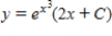 Solve the first order linear differential equation. ​   ​ A)    B)    C)    D)    E)   