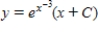 Solve the first order linear differential equation. ​   ​ A)    B)    C)    D)    E)   