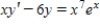 Which of the following is a solution of the differential equation   ? ​ A)    B)    C)    D)    E)   