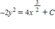 Solve the differential equation   . ​ A)    B)    C)    D)    E)   