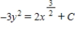 Solve the differential equation   . ​ A)    B)    C)    D)    E)   