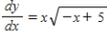Use integration to find a general solution of the differential equation. ​   ​ A)    B)    C)    D)    E)   