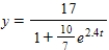 Find the logistic equation that satisfies the following differential equation and initial condition. ​   ,   ​ A)    B)    C)    D)    E)  none of these