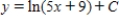 Solve the homogeneous differential equation   . ​ A)    B)    C)    D)    E)   