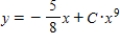Solve the homogeneous differential equation   . ​ A)    B)    C)    D)    E)   